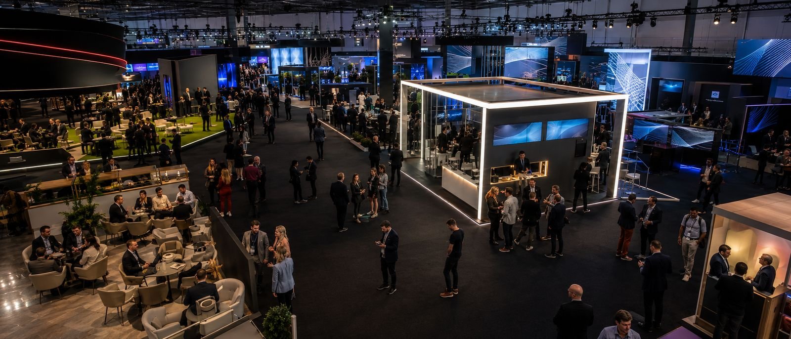 Exhibition floor during an event